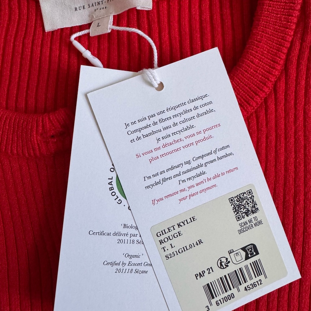 Kylie Ribbed Button-Up Cardigan - L - Picture 3 of 6
